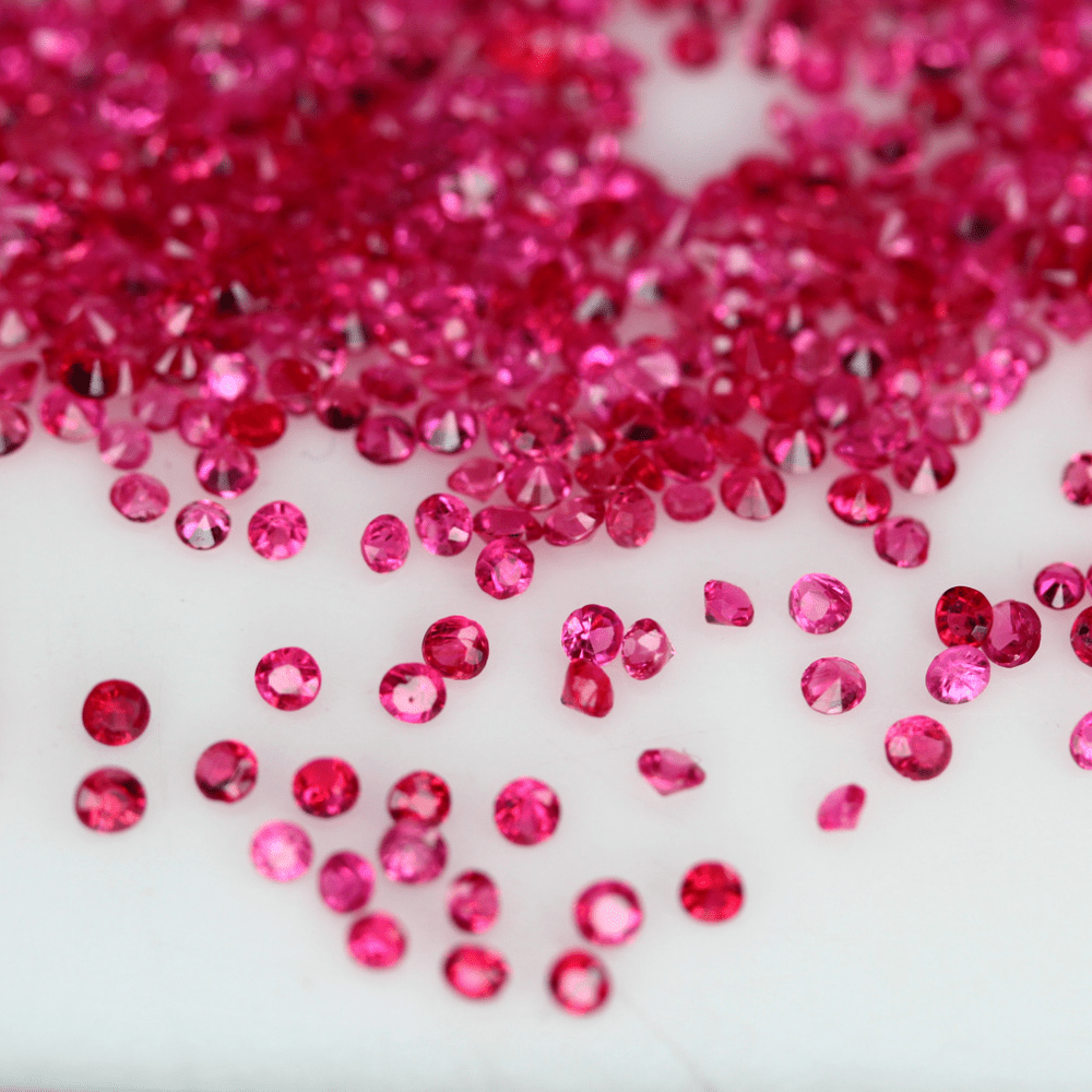 10 carats Melee size Round Brilliant Natural Mogok Pink Spinels | Reddish Pink Spinels