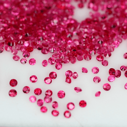 10 carats Melee size Round Brilliant Natural Mogok Pink Spinels | Reddish Pink Spinels