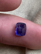 1.68 Emerald Cut Natural Blue Kashmir Sapphire