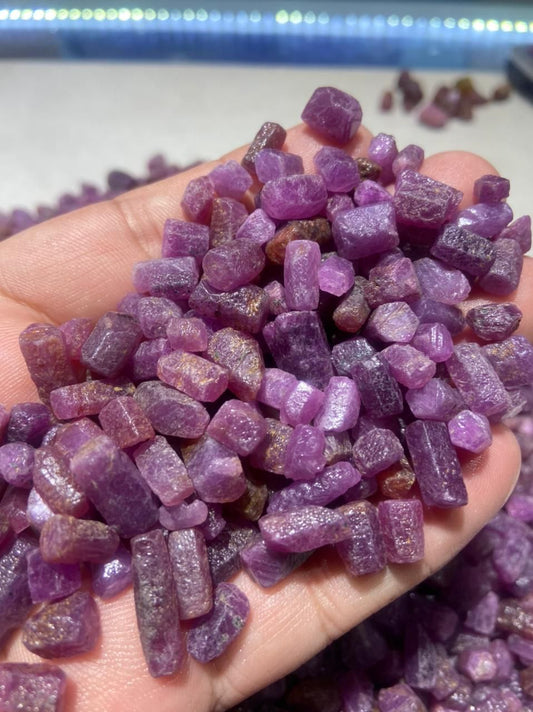 Rough Pink Rubies Crystals for Sale