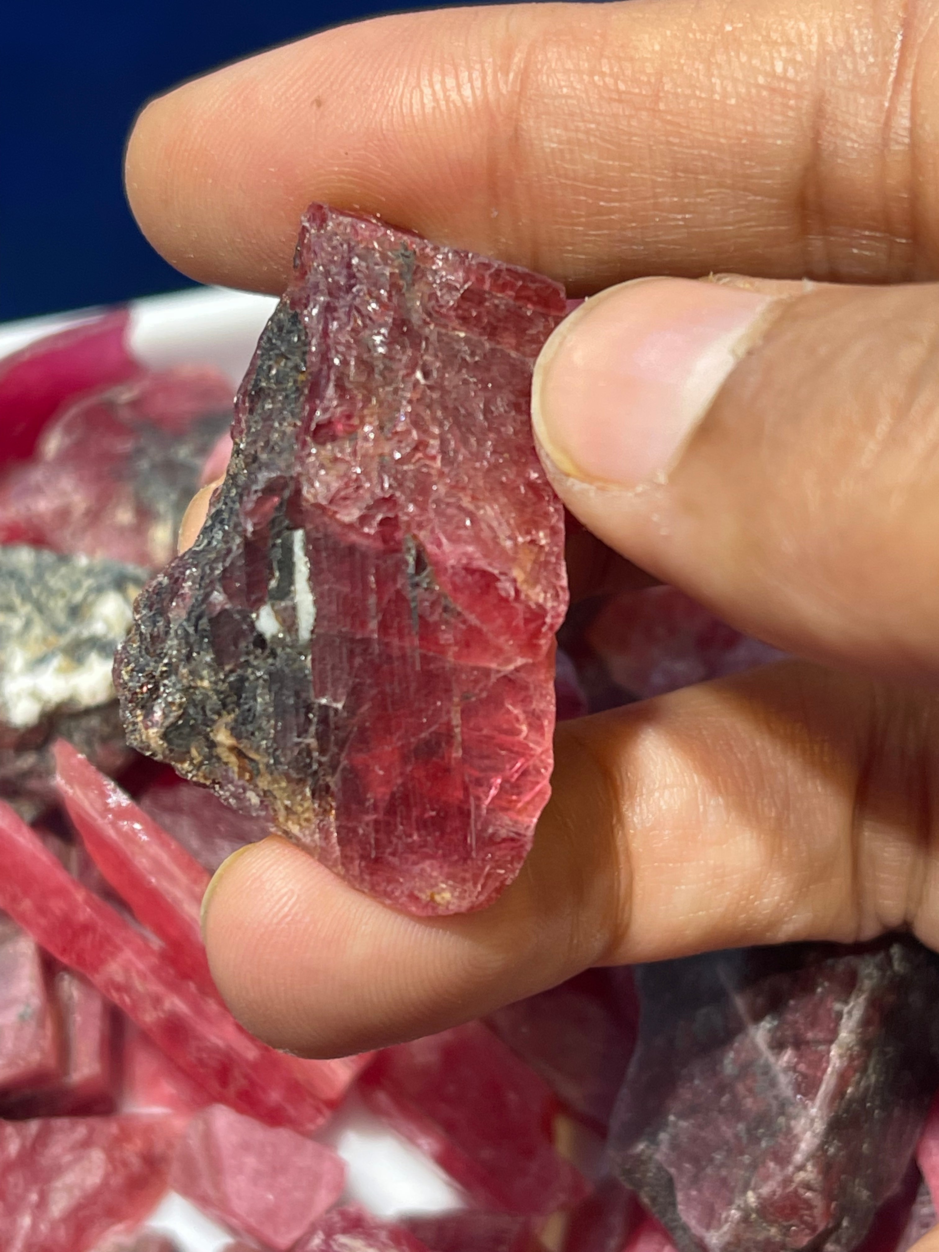 Discover the Charm of Natural Rhodonite Crystals - Buy Your Perfect Piece!