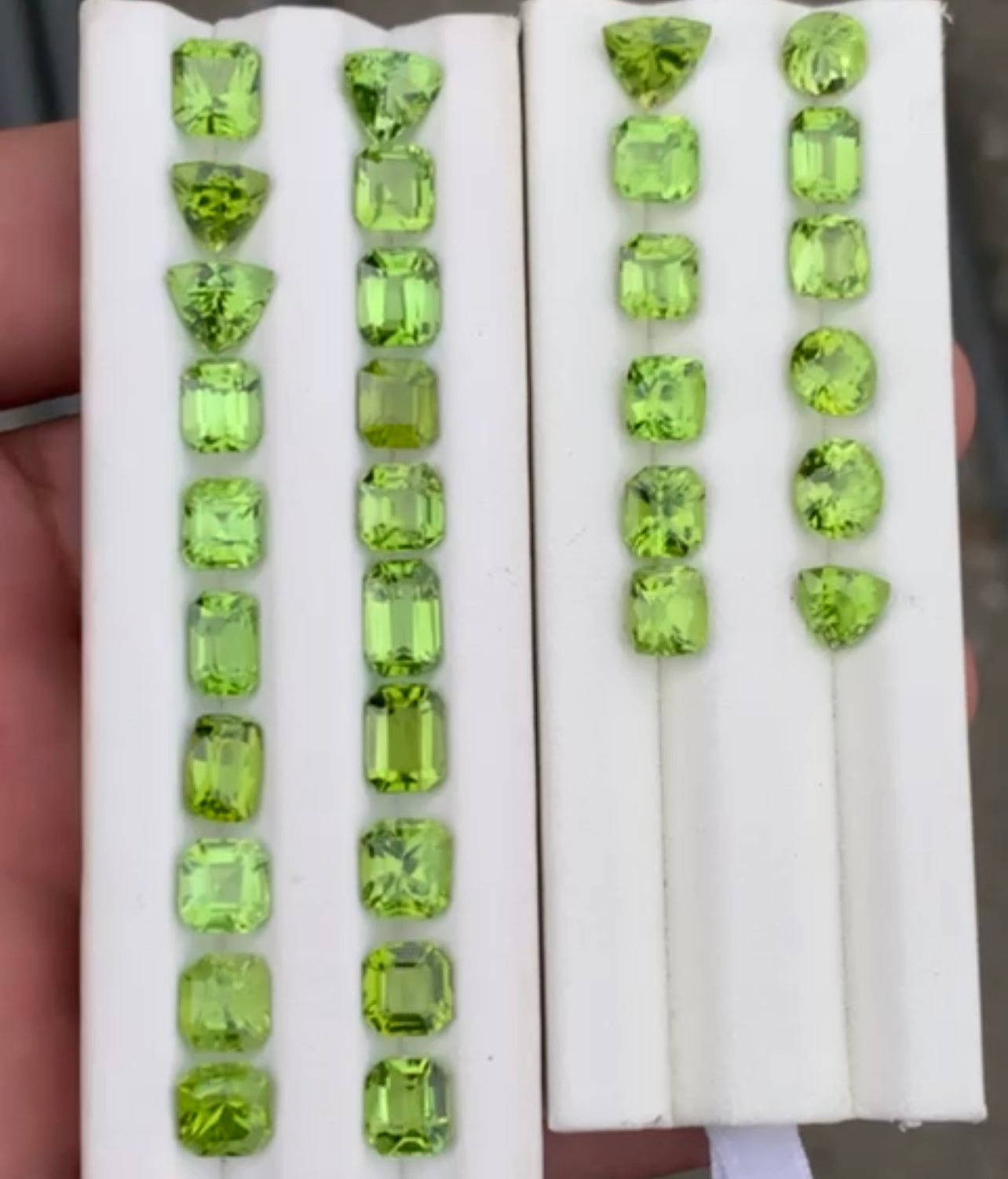 Apple Green Natural Peridots Deal | Loose Peridot Stones 50ct