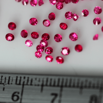 10 carats Melee size Round Brilliant Natural Mogok Pink Spinels | Reddish Pink Spinels