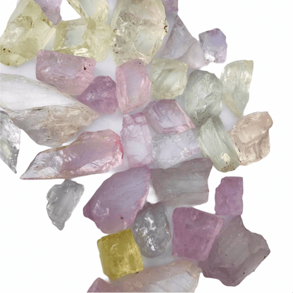 60Grams Spodumene Kunzite for Faceting - Folkmarketgems