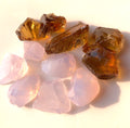 facet grade Quartz rough - Lavender - Citrine