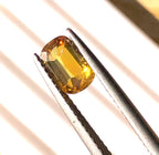 1.97 Carats Octagonal Loose Yellow Sphene Stone