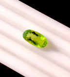 3.48 Carats Loose Oval Shape Green Peridot Stone