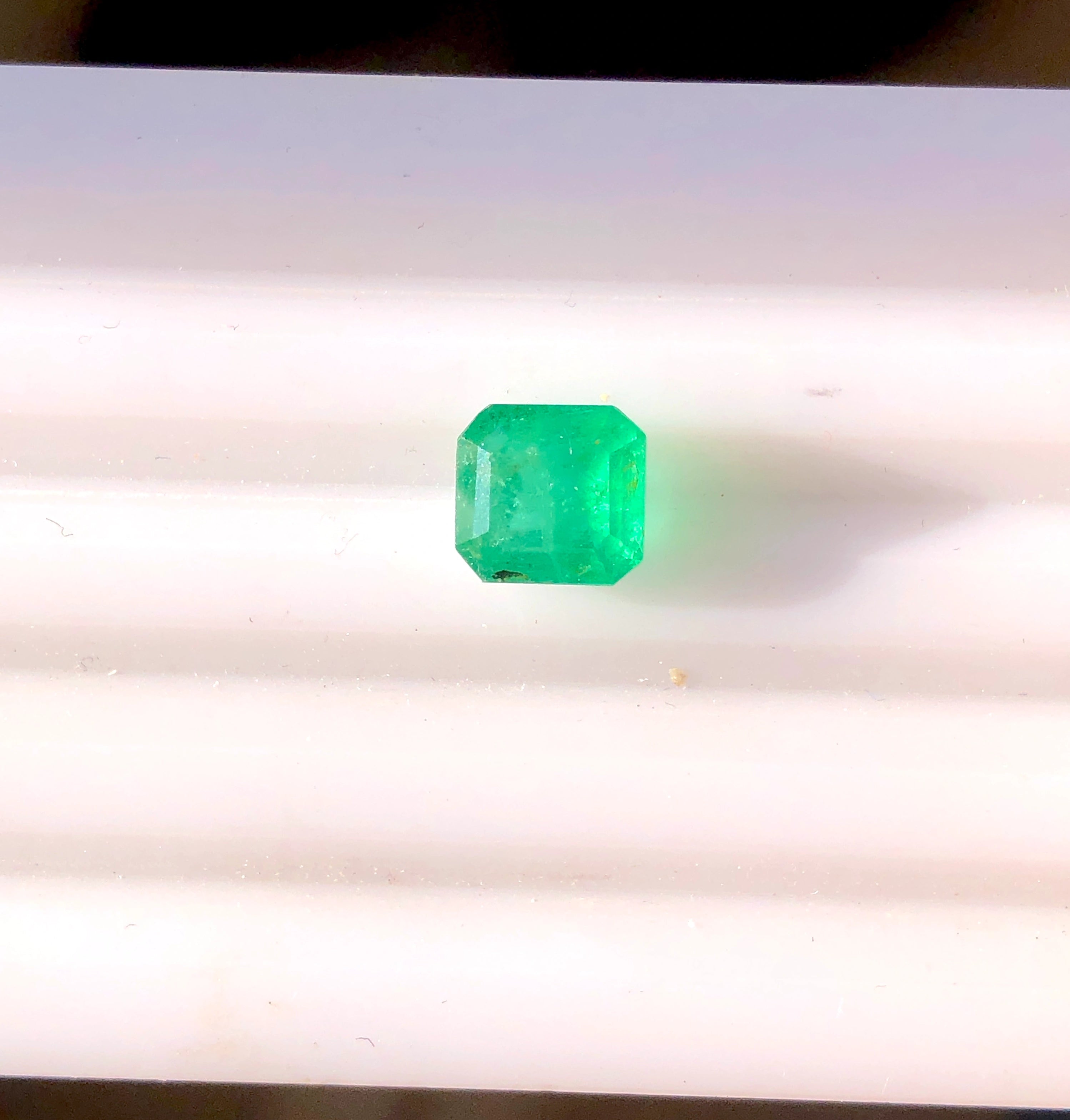 1.10 ct Natural Swat Emerald | Cushion Cut Loose Gemstone | Pakistan Origin
