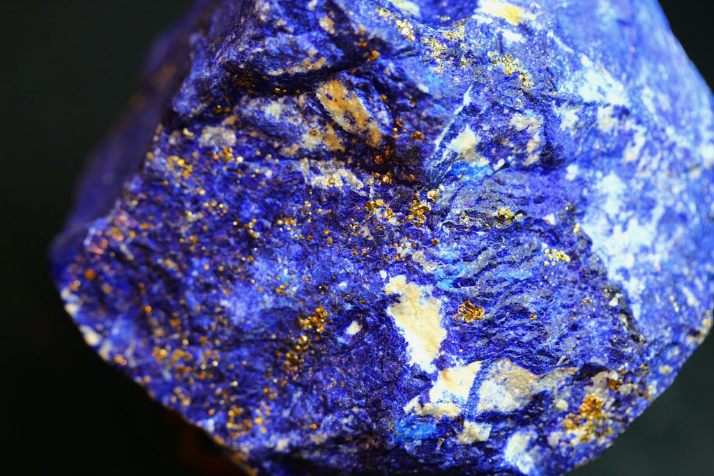 natural lapis with golden flakes 