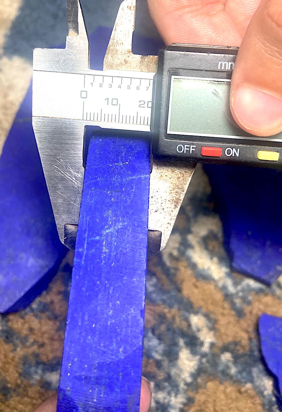 2 KG Top Quality Madan 4 Lapis Lazuli Rough Slices - Afghanistan