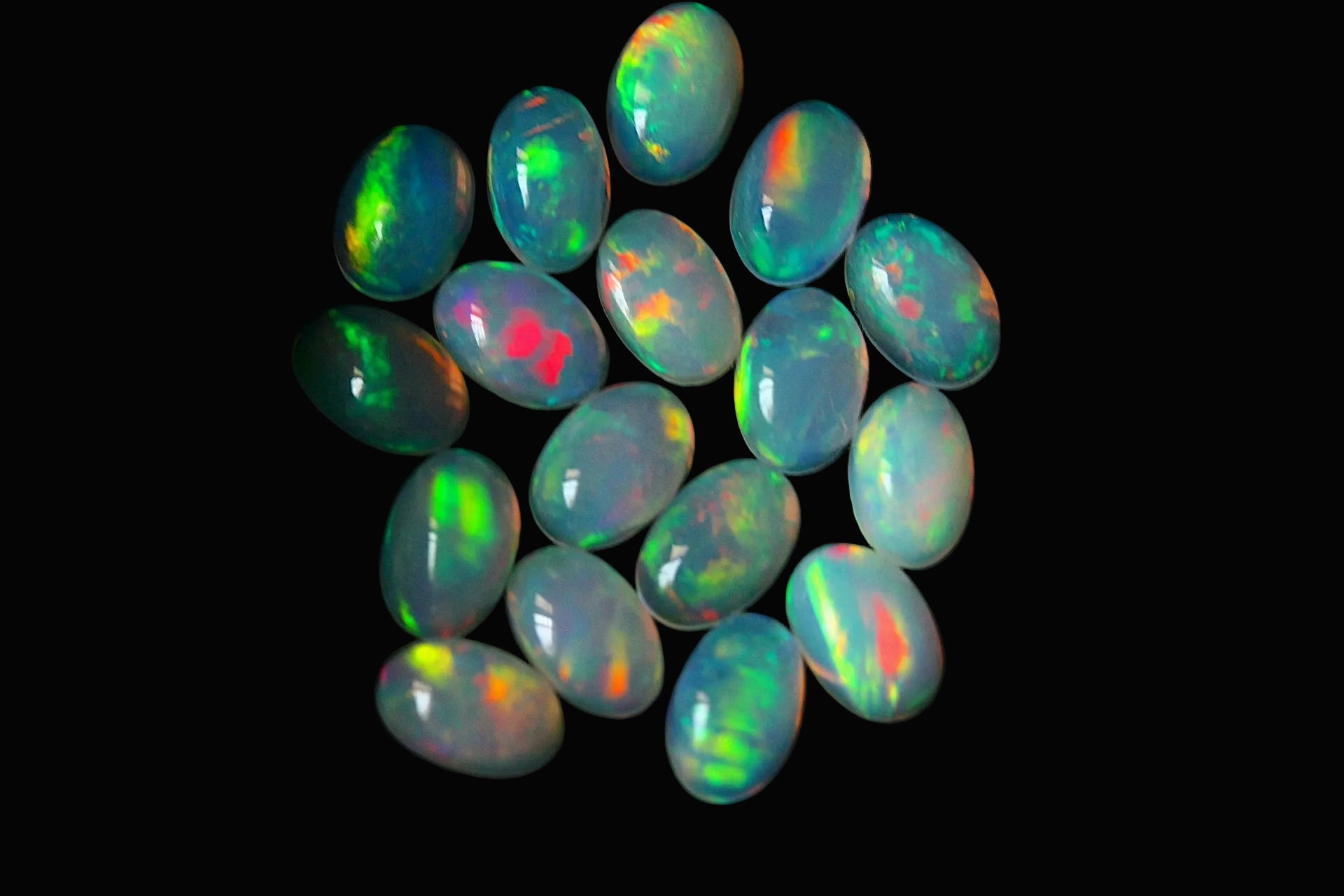 Opal cabochons for jewelry