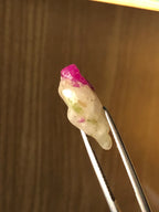 13 Carats Afghan Ruby Crystal on Calcite - Afghanistan