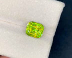 8x7mm 3.29 carats Natural Yellowish Green Sphene/Titanite