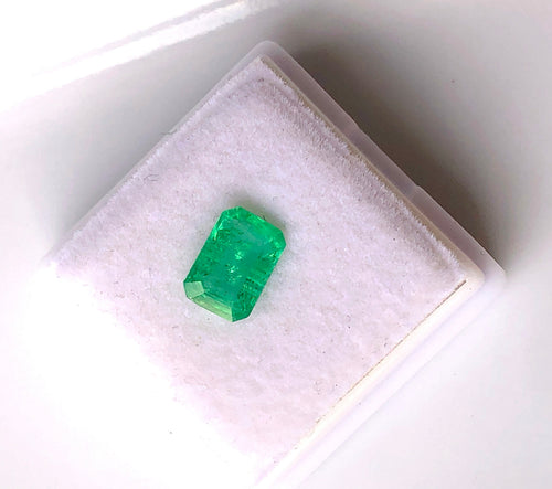 Green emerald gemstone from Panjshir