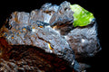 Rare Peridot on big size Magnetite