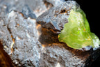 382g Peridot on a Large Magnetite Matrix Specimen — Sapat, Kohistan, Pakistan