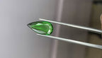 Green tsavorite cut