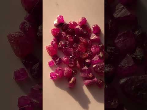 58 Carats Rough Rubies for Lapidary Artists