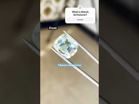 7.8 carats Blue Aquamarine Loose Stone -Emerald Cut - Cushion Cut