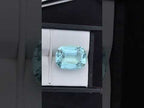 16.80 Carat Emerald Cut Natural Blue Aquamarine Stones
