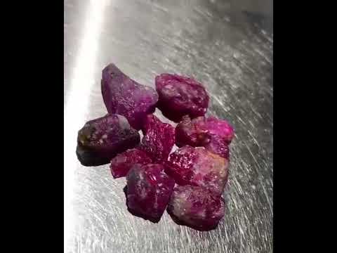 56 Carats Lot of Tajik Rubies Rough Lapidary Quality
