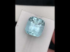 14.45 Carats Cushion Cut Blue Aquamarine Stone