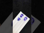 Loose Pear Tanzanite Stones, 3 Pieces, 8.95 Carats