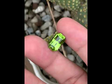 5.5 Carat Natural Peridot | Emerald Cut Loose Gemstone | Supat, Kohistan Pakistan