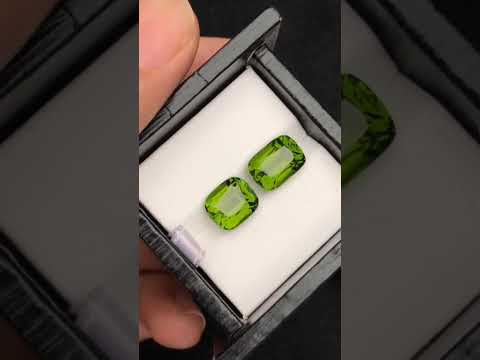 10.10 carats Supat Mine Peridots Pairs