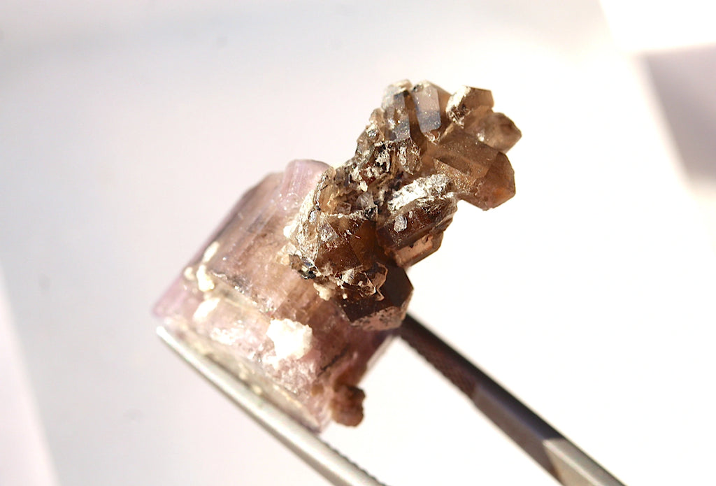 8.6 Grams Purple Apatite with Smoky Quartz -From Skardu Pakistan