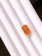 0.98 Carat Rare Clinohumite Loose Colored Stone  -Orange- Emerald Cut