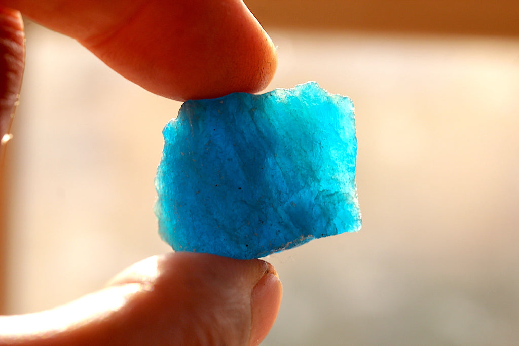 89 Grams Fluorescent Rare Rough Haüyne Mineral for Lapidary