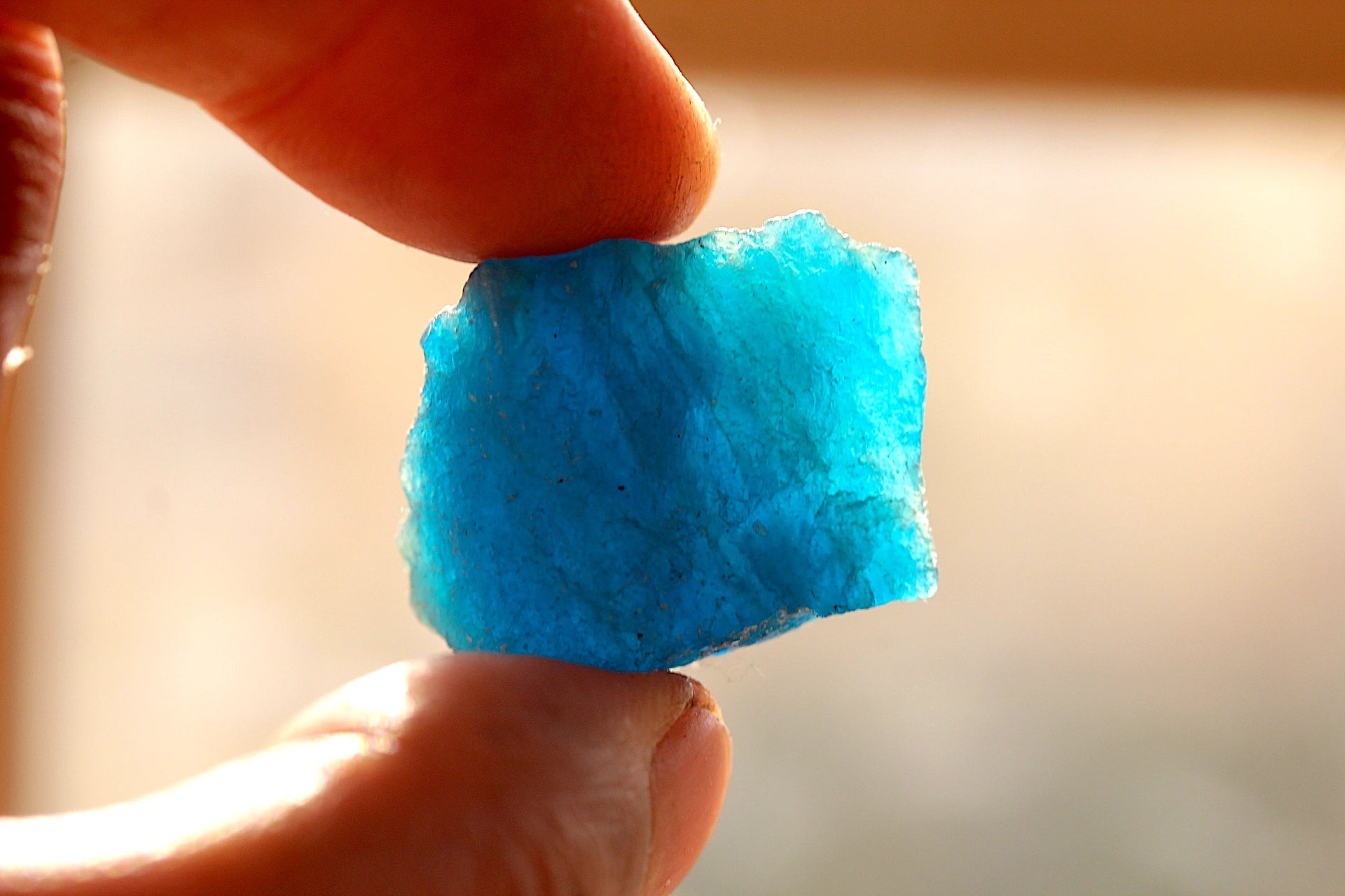 89 Grams Fluorescent Rare Rough Haüyne Mineral for Lapidary