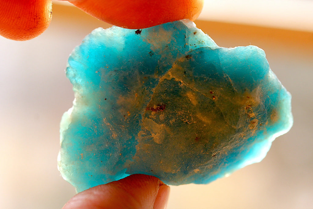 89 Grams Fluorescent Rare Rough Haüyne Mineral for Lapidary