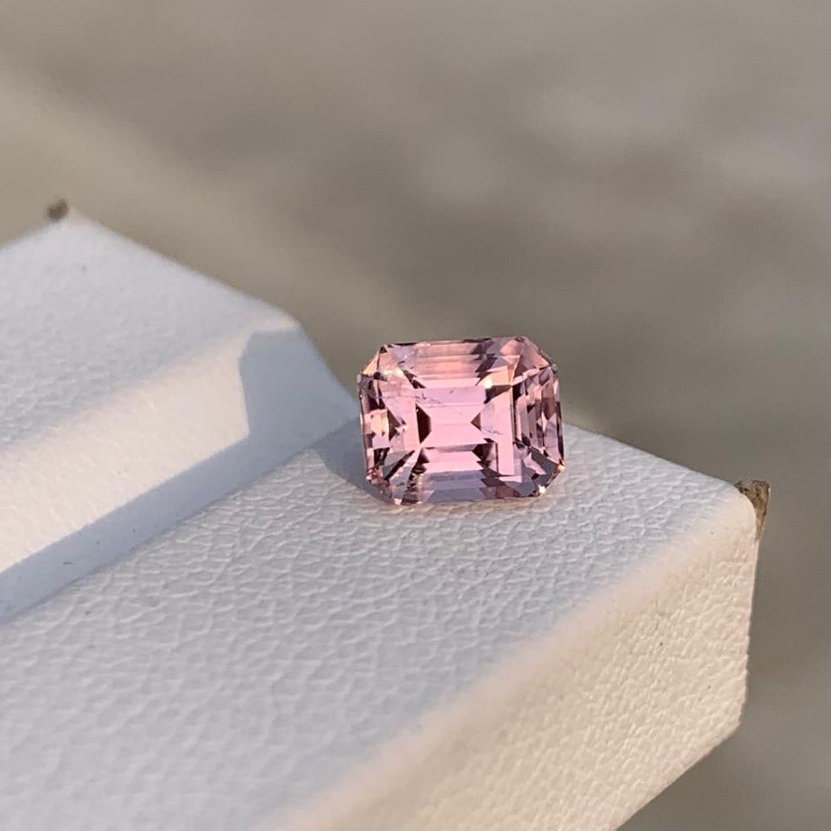 2 carats Cushion Cut Rare Pink Topaz