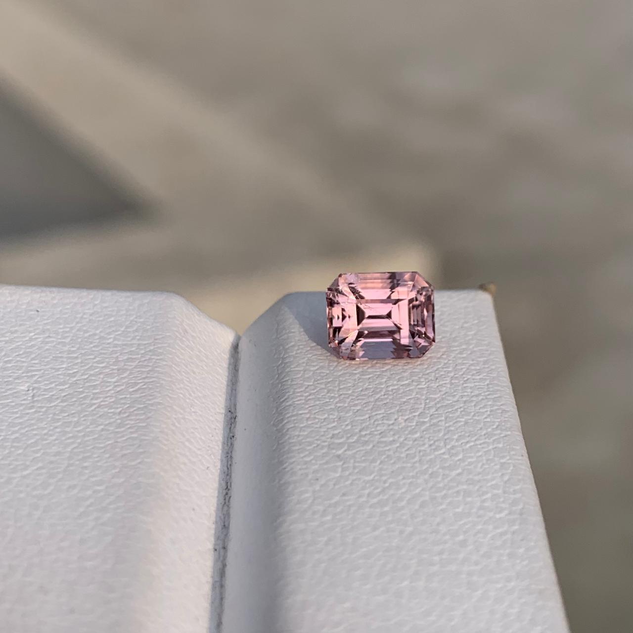 2 carats Cushion Cut Rare Pink Topaz