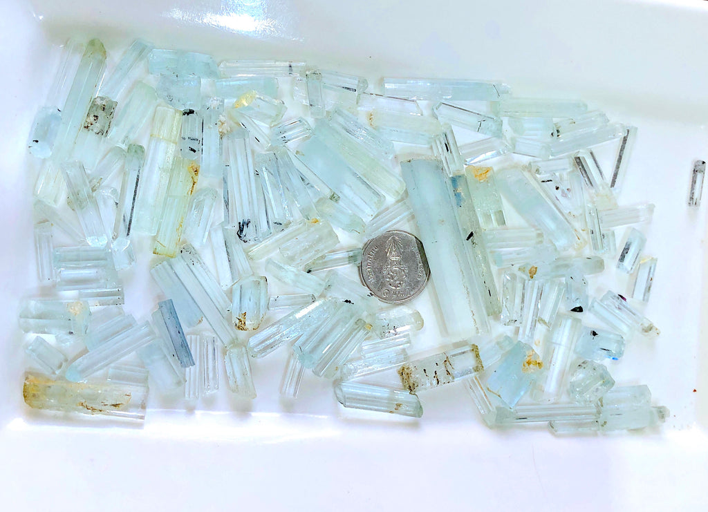 116 grams Goshenite Aquamarine Crystal Parcel