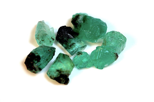 34 Carats Newly Find Natural Chitral Emerald Rough Lot – | Pakistan Faceting Rough & Collector Crystals