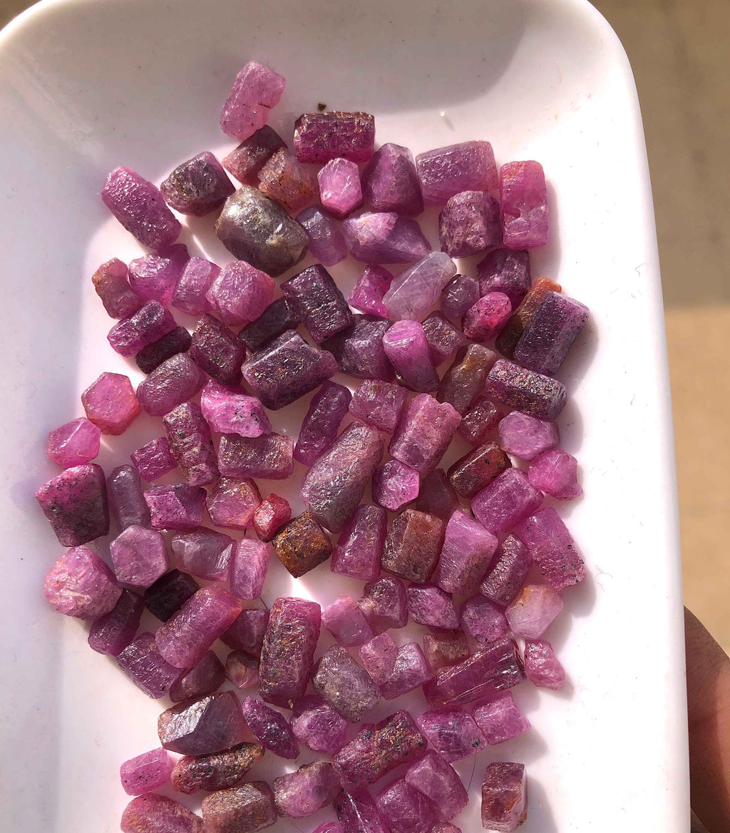 Natural raw ruby crystals for Sale