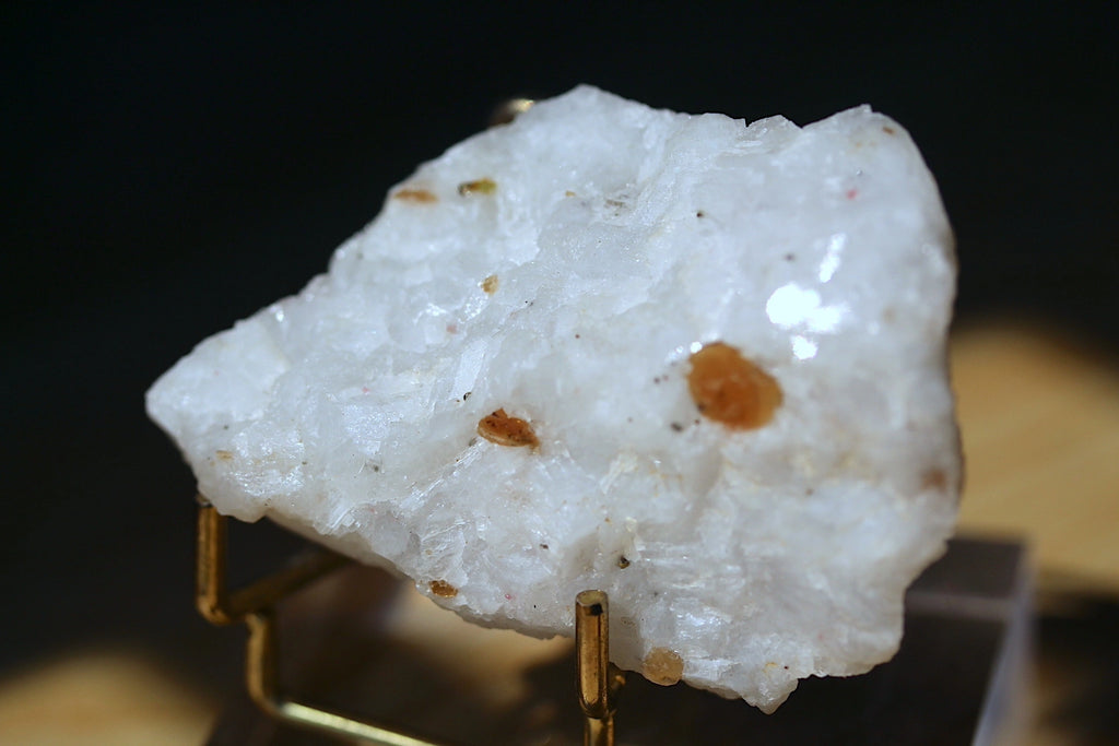 Red spinel mineral specimen close up