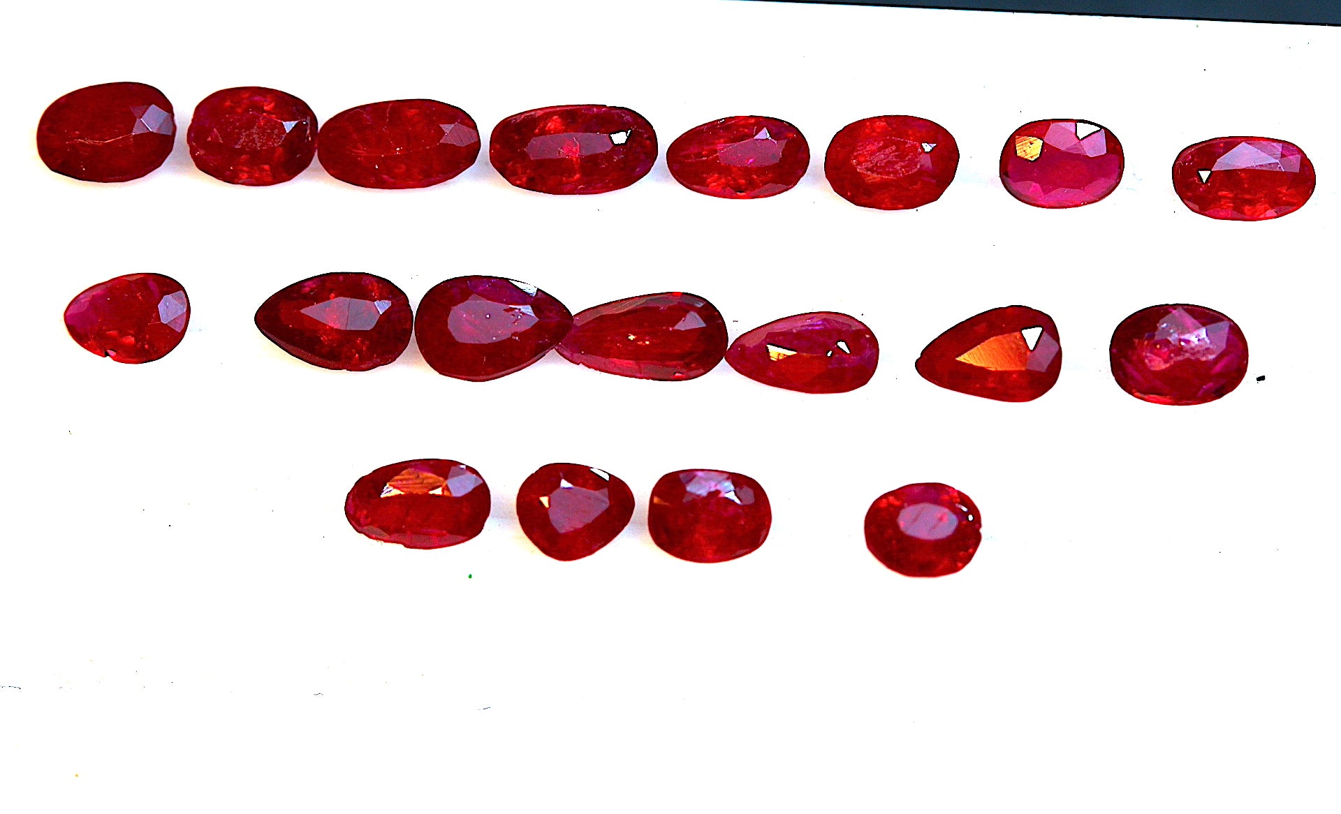 Red rubies from Mozambique