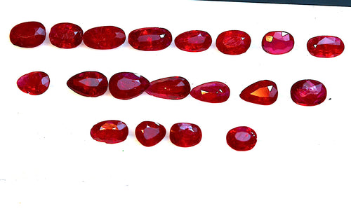 Red rubies from Mozambique