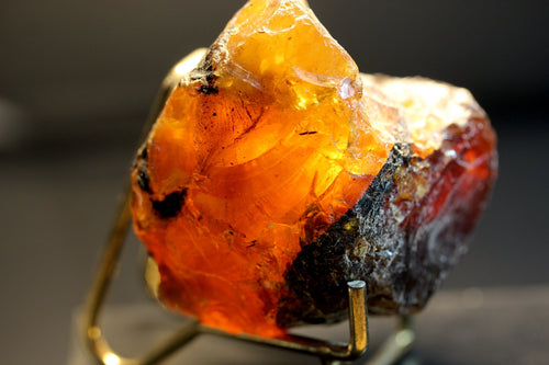 A raw, rough amber
