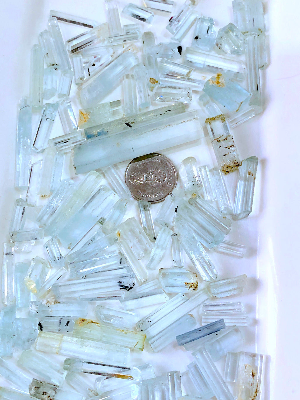 116 grams Goshenite Aquamarine Crystal Parcel