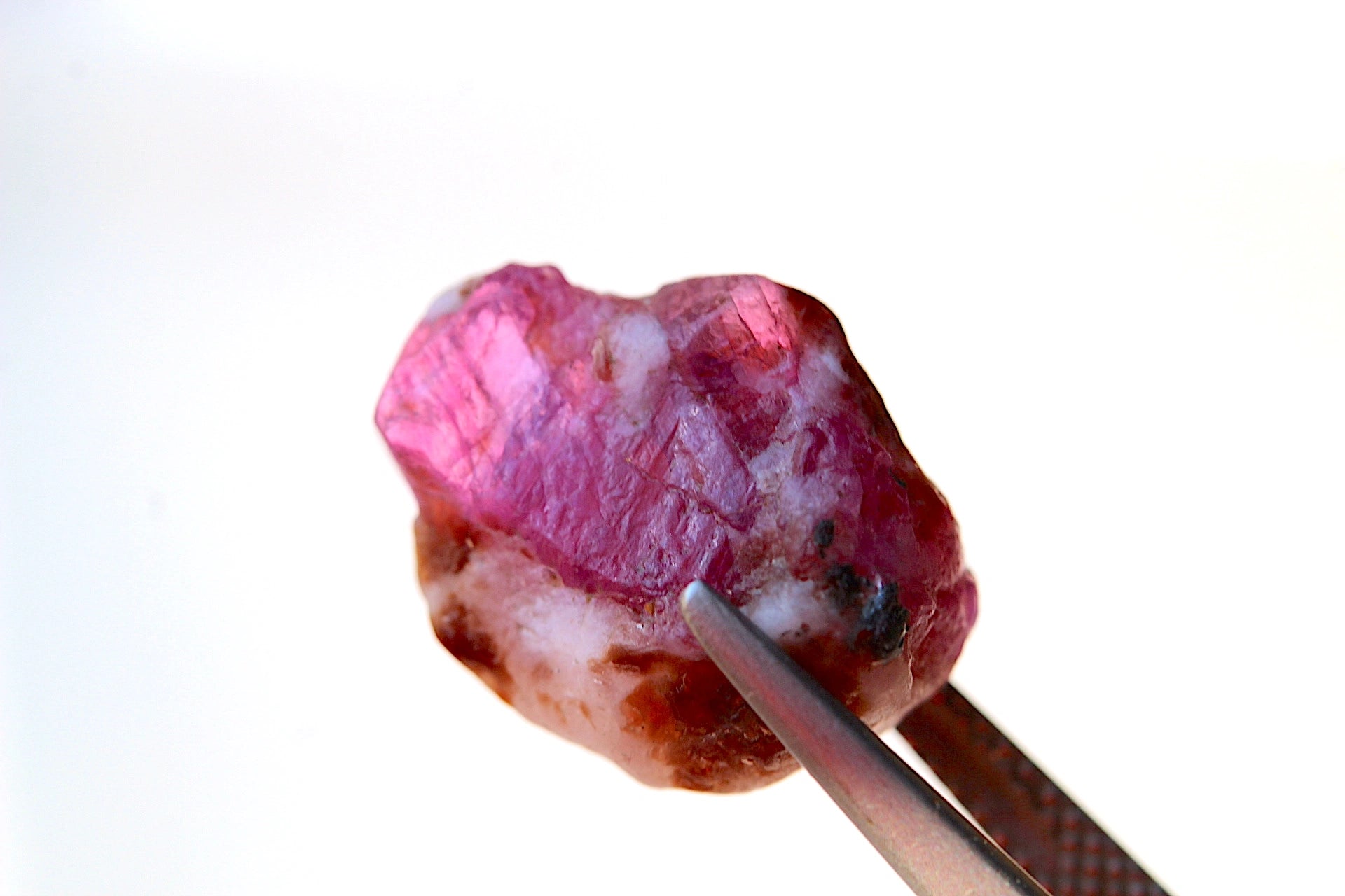 11.30 Carats Tiny Ruby Crystal on Calcite