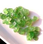 Tsavorite rough for gem cutting