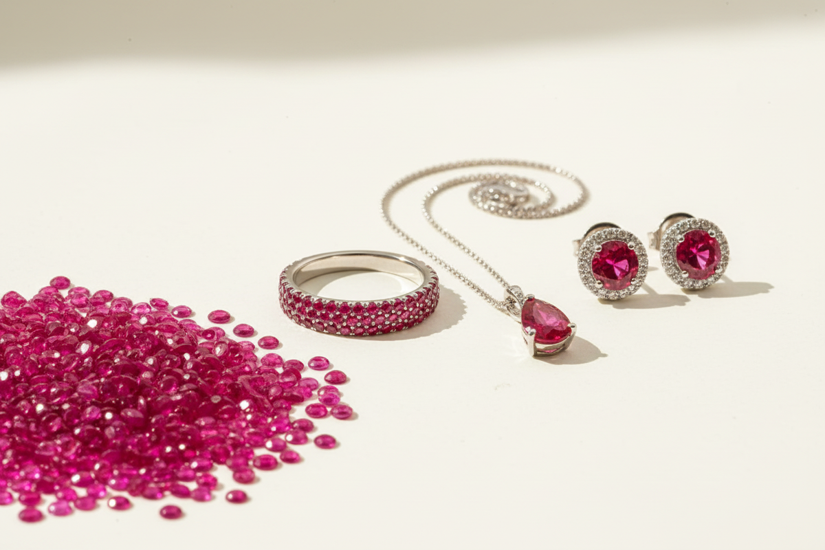 Calibrated Round Brilliant Diamond Cut Burmese Loose Rubies