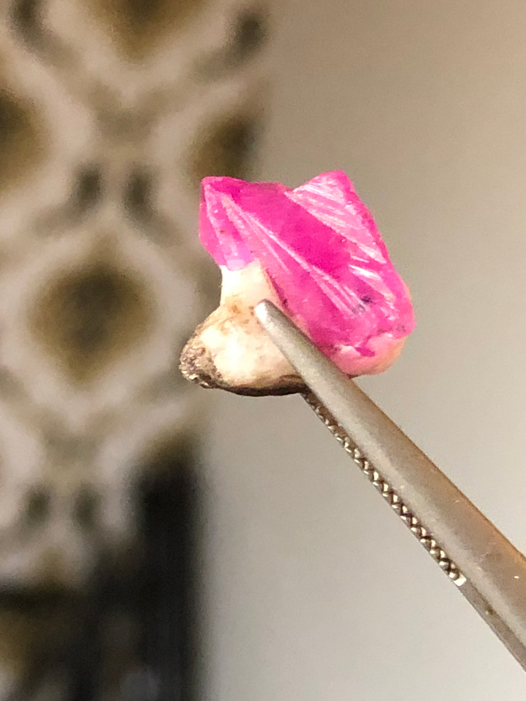 8 Carats Natural Ruby Crystals on Matrix - From Afghanistan