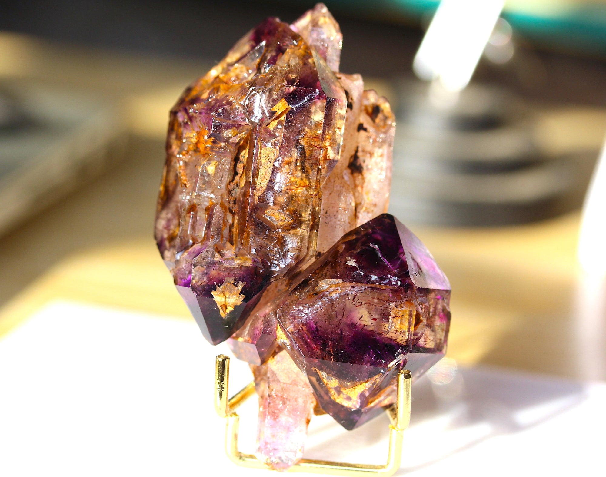 Rare Amethyst Enhydro windows