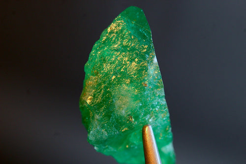 Rough Emerald Crystal From Swat Close Up 